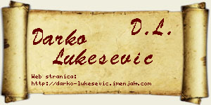 Darko Lukešević vizit kartica